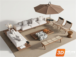 Outdoor Sofa Skp Files